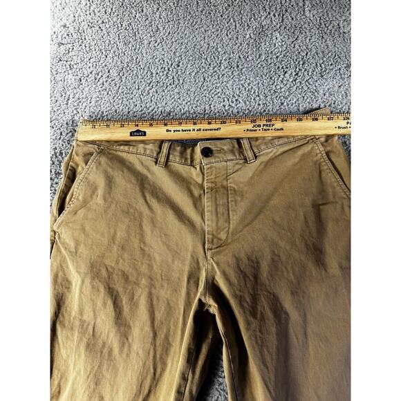 LL Bean Khaki‎ Pants Men 36 Standard Fit Straight Leg Preppy Business Casual - Picture 3 of 7